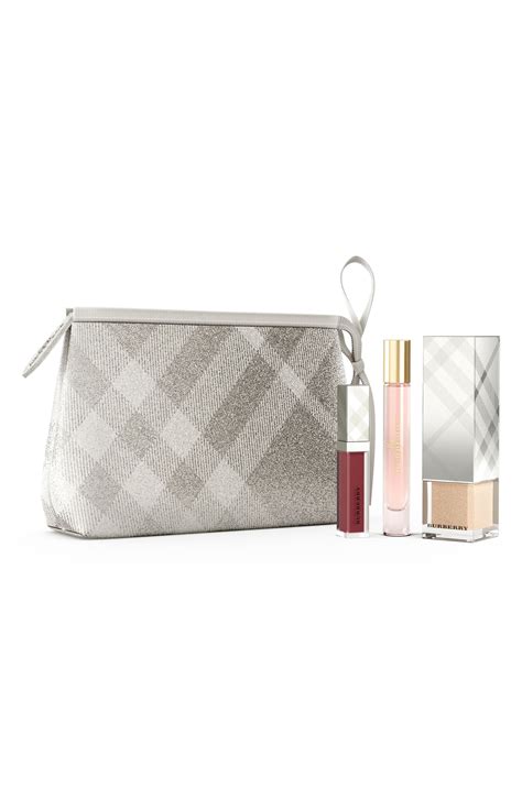 Burberry Festive Beauty Pouch 2017 Collection 3 PC Set 